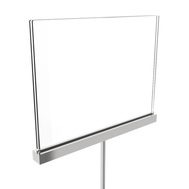 acrylic sign holder with fitting
